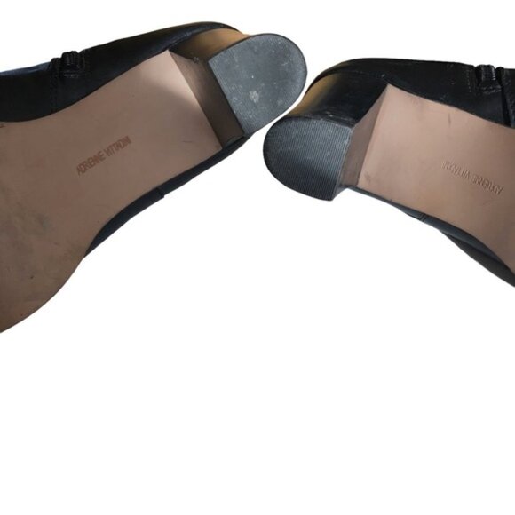 Adrienne Vittadini Clarine Ankle Boot Size 10 Heel Leather Chain - Picture 10 of 12